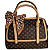BOLSA LACE & LORE FEMININA GRANDE ESTILOSA MARROM - Imagem 2