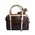 BOLSA LACE & LORE FEMININA GRANDE ESTILOSA MARROM - Imagem 3