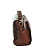 BOLSA  FASHION & BAGS MÉDIA BRANCA COM MARROM CAFÉ FEMININA BÁU - Imagem 6