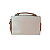 BOLSA  FASHION & BAGS MÉDIA BRANCA COM MARROM CAFÉ FEMININA BÁU - Imagem 5