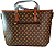 BOLSA LACE & LORE FASHION MARROM ESCURO FEMININA  CHAVEIRO - Imagem 4