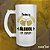 Caneca de Chopp de Vidro - Temos álcool em comum - Imagem 1