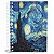 Caderno Filosófico A Noite Estrelada Van Gogh, 200 Páginas, A5, 75g, 1 Frase por Página - Imagem 1