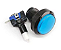 BOTAO ARCADE FLIPERAMA ILUMINADO 45mm - AZUL - Imagem 1