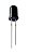LED RECEPTOR INFRA VERMELHO 5MM - Imagem 1