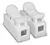 CONECTOR CH-2 RAPIDO EMENDA PARA FIOS - 2 VIAS - Imagem 1