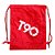 Bolsa Mochila Sacola Esportiva T90  Praia Piscina Passeio Futebol - Vermelho - Imagem 3