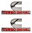 Par Emblema Cummins Turbo Diesel F250 Dodge Ram 2500 - Imagem 1