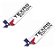 Par Emblema Texas Edition Americano Dodge Ram F250 Ranger - Imagem 1