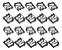 Presilha Grampo Friso Parabrisas F1000 93/98 20 Un Original - Imagem 1