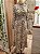 Vestido longo crepe Festa animal print - Imagem 1