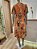 Vestido midi Beleza e Natureza laranja - Imagem 2