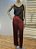 Calça alfaiataria crepe acetinado marsala - Imagem 1