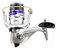 Molinete de Pesca Sahara Robalo com Linha 3 Rolamentos Drag 5 KG Tamanhos 3000 4000 5000 6000 7000 Corpo e Manivela de Grafite Cor Prata - Imagem 1