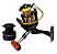 Molinete de Pesca Sahara Brisa 5 Rolamentos Drag 8 KG Tamanhos 3000 4000 5000 6000 7000 Carretel de Alumínio Cor Cinza com Detalhes Dourado - Imagem 1