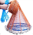 Rede Pesca Tarrafa 3 Metros Discos Pescaria Argola grande e super resistente Malha Multifilamento e Nylon Peixe Tainha Lambari Robalo Tilapia - Imagem 4