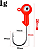Anzol Jig Head Color Em Aço Carbono Super Afiados Indicado para Iscas 1,5 2,5 3,5 5,0 7,0 10 14 20 gr ou gramas - Imagem 5