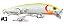 Isca Artificial Sahara HB 109 / 8045 Mini Meia Água Flutuante 5,5 cm 3g Várias Cores - Imagem 2