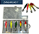 Isca para Lula Zangarilho Sahara + Caixa organizadora 5 cm ou 7 cm com 5 Unidades - Imagem 2