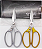 Tesoura De Cozinha Multiuso 21 cm para peixe pesca cozinha Cores Disponíveis Prata e Dourada - Imagem 4