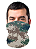 Bandana de Proteção UV Camuflada Estilo Bala clava 90% Poliéster 10% Elastano Várias cores - Imagem 3