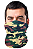 Bandana de Proteção UV Camuflada Estilo Bala clava 90% Poliéster 10% Elastano Várias cores - Imagem 2