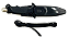 Faca Fishing de Pesca Mergulho Inox ST-212 Sahara 14 cm  Lâmina: Serrilhada Acompanha uma Bainha em Polímero com Trava - Imagem 5