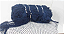 Pano Rede Multifilamento Azul com Nó Fio 210/24 Malha 5 cm Esticado (25 cm nó a nó) 200 Malhas Altura (10 m) 100 Metros - Imagem 3