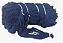 Pano Rede Multifilamento Azul Sem Nó Fio 210/9 Malha 2 cm Esticado (10 cm nó a nó) 200 Malhas de Altura (4 m) 100 Metros - Imagem 4