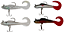 Isca Grub Soft Pacote com 4 unidades 9,5 cm Silicone Cores: Cauda cores variadas - Imagem 1