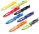 Faca para pesca Modelo F-212 Corta cabo  21,7 cm 47 g Várias Cores Verde, Vermelho, Preto e Azul - Imagem 3