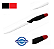 Faca para pesca 7 Sahara F-110 Aço 420 SS + PP Acompanha Bainha 27,2 cm Cor: Preto com Vermelho - Imagem 1