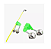 Kit 50 Sino Duplo Alarme Para Vara De Pesca Guizo Sonoro Sahara Cor Verde - Imagem 2
