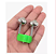 Kit 50 Sino Duplo Alarme Para Vara De Pesca Guizo Sonoro Sahara Cor Verde - Imagem 5