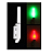 Bastão para pesca Noturna LED Lâmpada Luz luminosa Verde AR Muda de Cor para Vermelho quando o Peixe Fisga - Imagem 1
