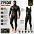 Roupa De Mergulho Tiger 3 mm Neoprene Duplo Nylon Jardineira e Macacão Camuflada Caça Sub Camuflagem P, M, G, GG E XGG - Imagem 6
