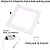 KIT 3 Painel de Embutir LED, 18W 22 BR6500K Bivolt, Quadrado, Branco - Imagem 3