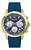 Relógio Bulova Dourado E Azul - Original Box E Certificado - Imagem 1