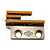 Dente/ Serrilha 3 Carreiras Teflon Liso - Leve p/ Reta Industrial - Imagem 1