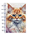 Caderno de disco Pet Glitter A5 - 0012 - Gato Maine Coon - Imagem 1