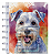 Caderno de disco Pet Glitter A5 - 017 - Schnauzer branco - Imagem 1