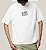 Camiseta Oversized Masculina Branca Algodão Premium WSS Skateboard - Imagem 1