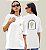 Camiseta Oversized Feminina Branca Algodão Premium WSS Yellow Bloom - Imagem 1