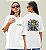 Camiseta Oversized Feminina Branca Algodão Premium WSS Street Rat - Imagem 1