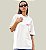 Camiseta Oversized Feminina Branca Algodão Prime WSS Scarcat - Imagem 2