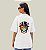 Camiseta Oversized Feminina Branca Algodão Prime WSS Scarcat - Imagem 3
