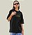 Camiseta Oversized Feminina Preta Algodão Premium WSS Street Rat - Imagem 2