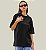 Camiseta Oversized Feminina Preta Algodão Premium WSS Ice Surfing - Imagem 2