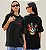 Camiseta Oversized Feminina Preta Algodão Premium WSS Scarcat - Imagem 1