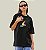Camiseta Oversized Feminina Preta Algodão Premium WSS Radical Banana - Imagem 1